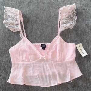 PacSun Light Pink Lace Cami Top